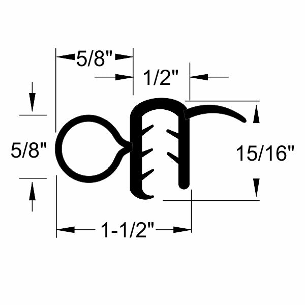 Front or Rear Door Weatherstrips