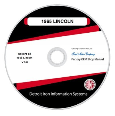 1965 Lincoln Factory Shop Manual, CD