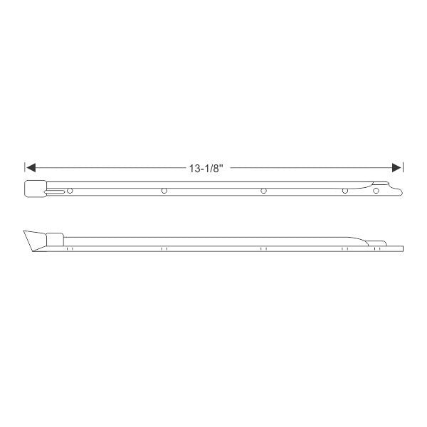 Vent division bar weatherstrip