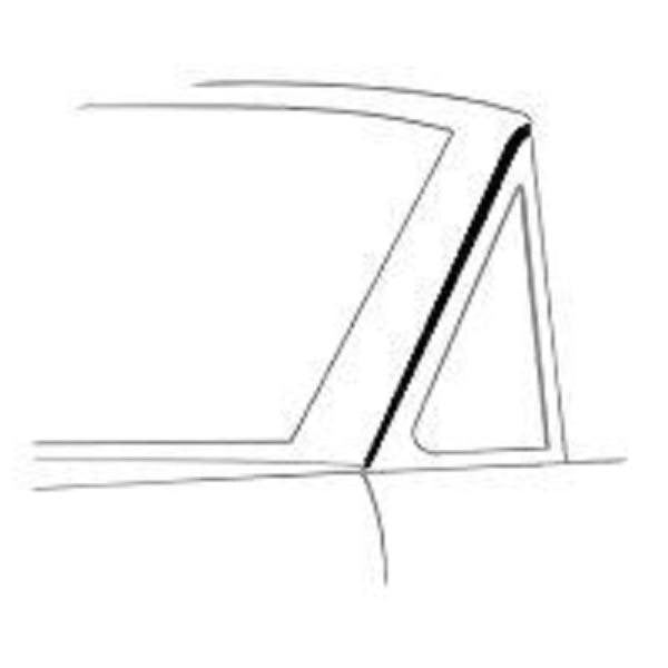 Convertible A-Pillar Post Weatherstrips