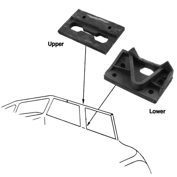 Detachable center post pad
