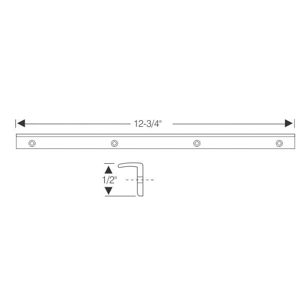 Vent division bar weatherstrip