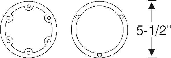 Fog light gasket