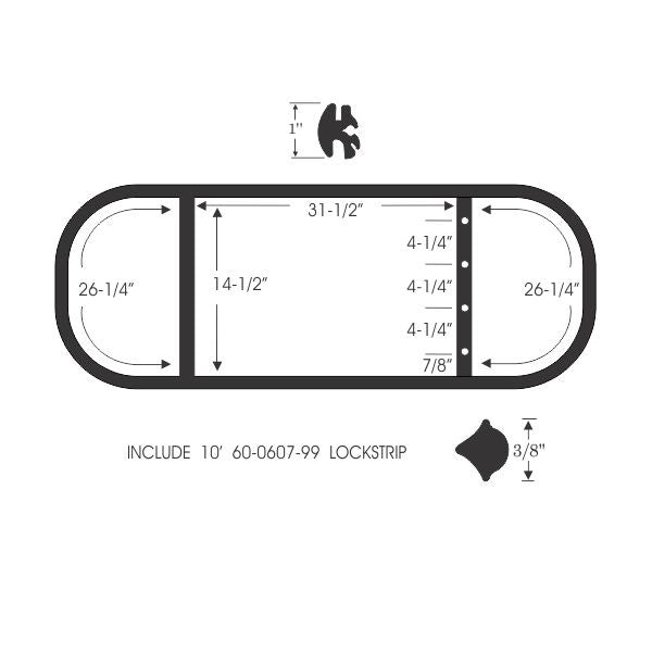 Rear Window Gasket Set