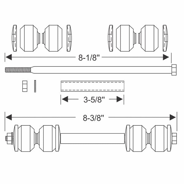 Front Stabilizer Bar End Link Set