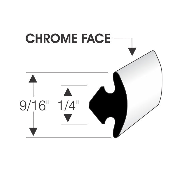 Chrome Mylar Locking Strip