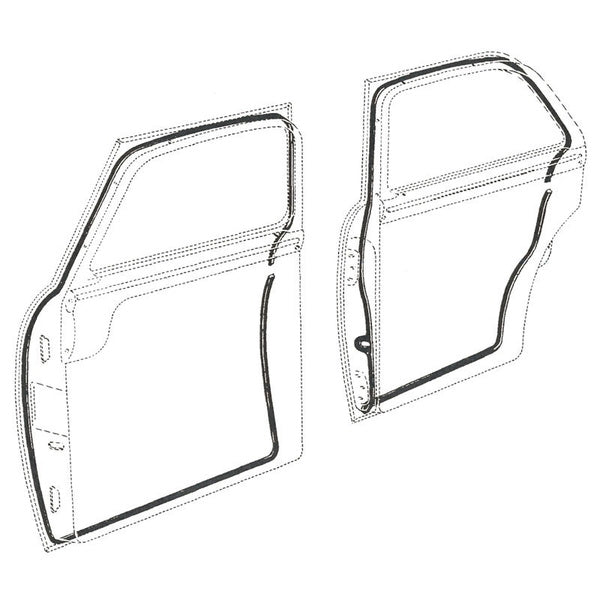 Front and Rear Door Weatherstrip Set