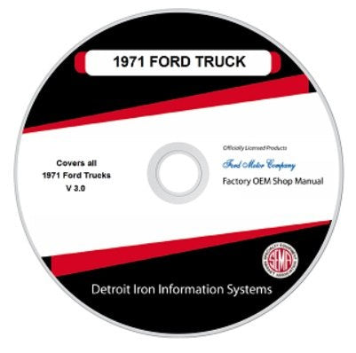 1971 Ford Truck And Van Factory Shop Manual, CD