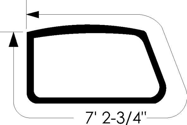 Rear Stationary Quarter Window Gaskets