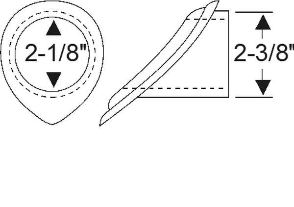 Spare wheel carrier grommet