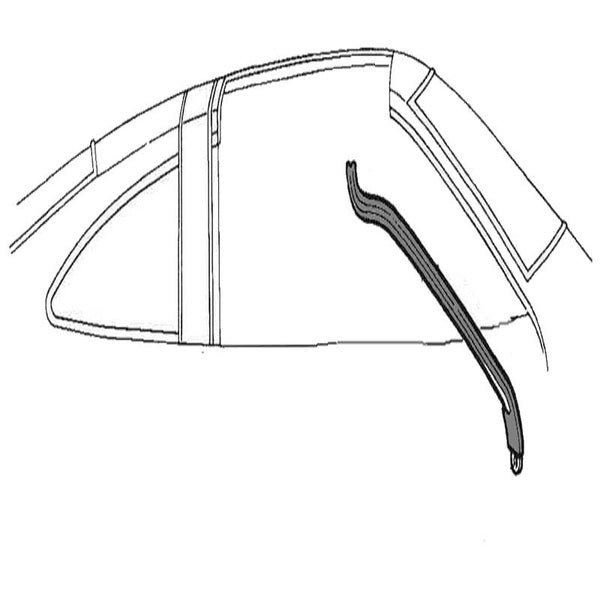 T-Top windshield pillar post