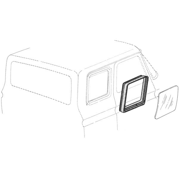 Moveable Rear Quarter Window Gaskets