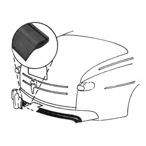 Rear Bumper Stone Deflector