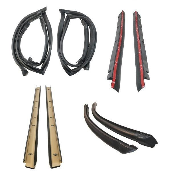 T-Top Weatherstrip Set with Rubber Drip Edge