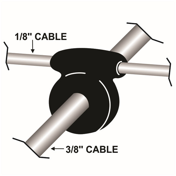 Choke Cable Support At Ignition Cable Grommet