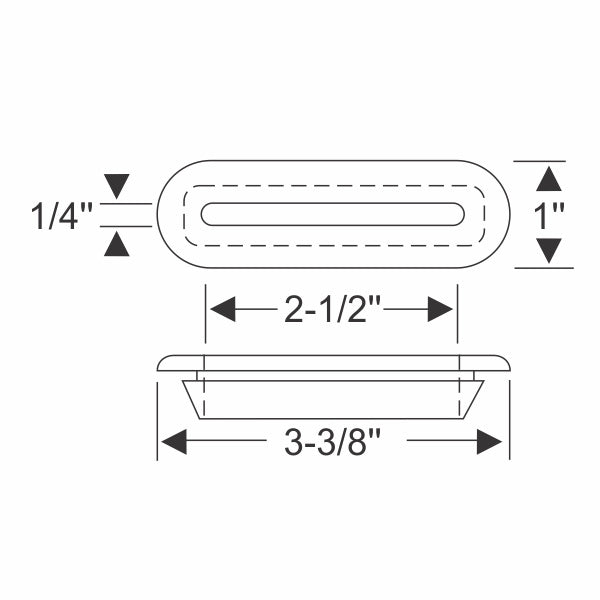 Rear Door Hinge Seals Set