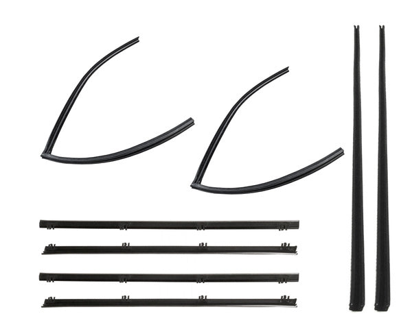 Window Felt Beltline and Run Channel Set - Rear