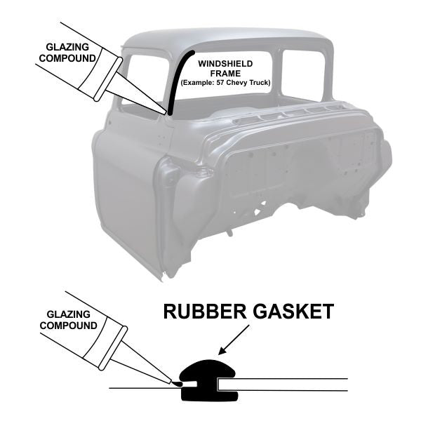 Black Windshield and Body Sealant