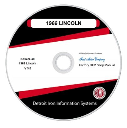 1966 Lincoln Factory Shop Manual, CD