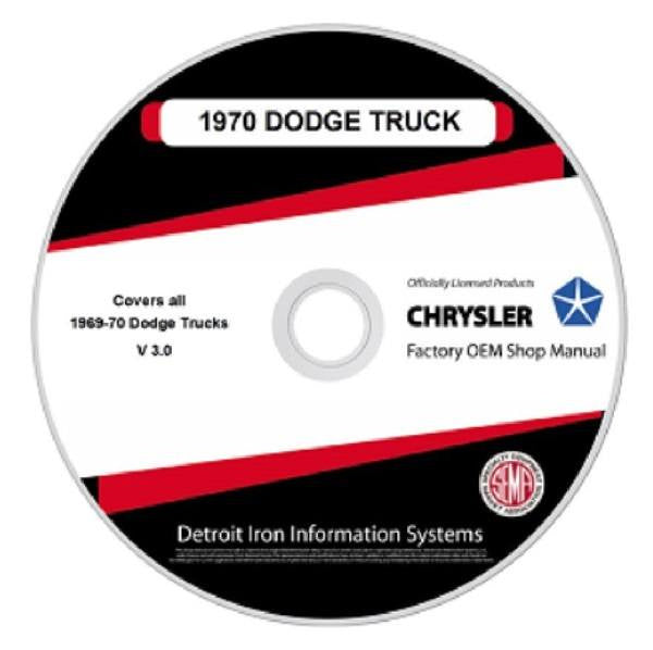 1969-1970 Dodge Truck Factory Shop Manual, CD