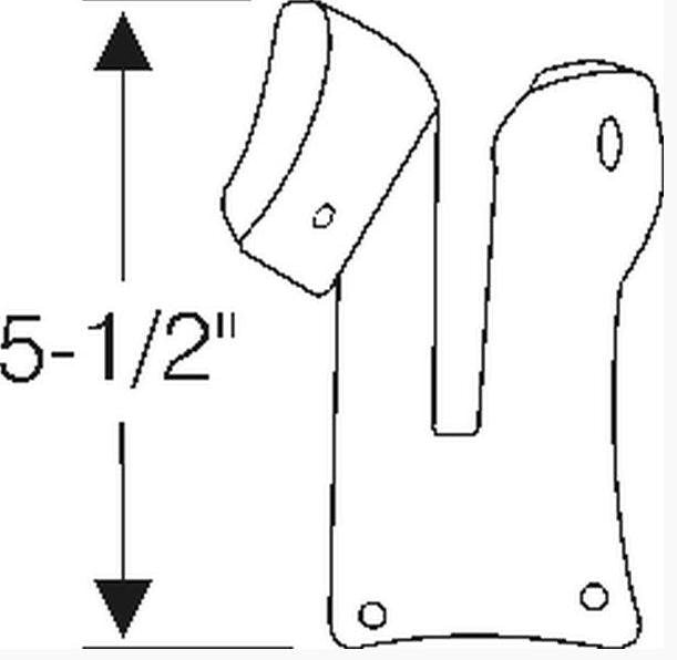 U-Jamb Door Lock Pillar Filler Seal - Set for 1966-1967 Plymouth and Dodge B-Body 2-Door Hardtops and Convertibles