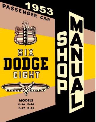 Shop Manual for 1953 Dodge Coronet Meadowbrook | Literature
