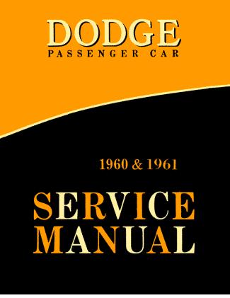 Shop Manual for 1960-1961 Dodge | Literature