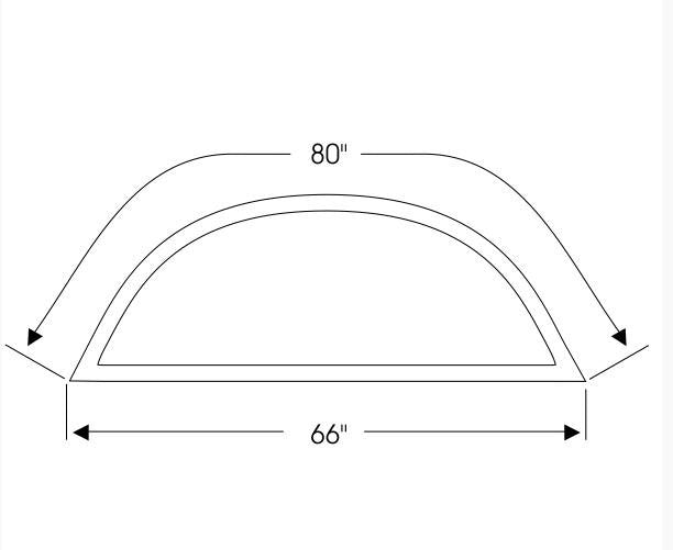 Rear Window Rubber - For Large Style Rear Window, 1961-1971 Dodge Trucks