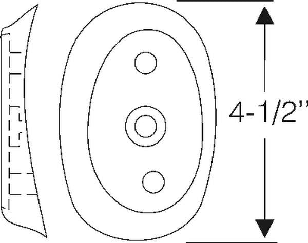 Taillight / License Light Bracket Mounting Pad - RH