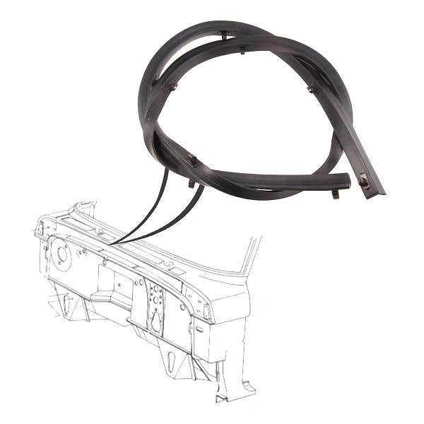 Firewall to Hood Weatherstrip - Cowl Lacing