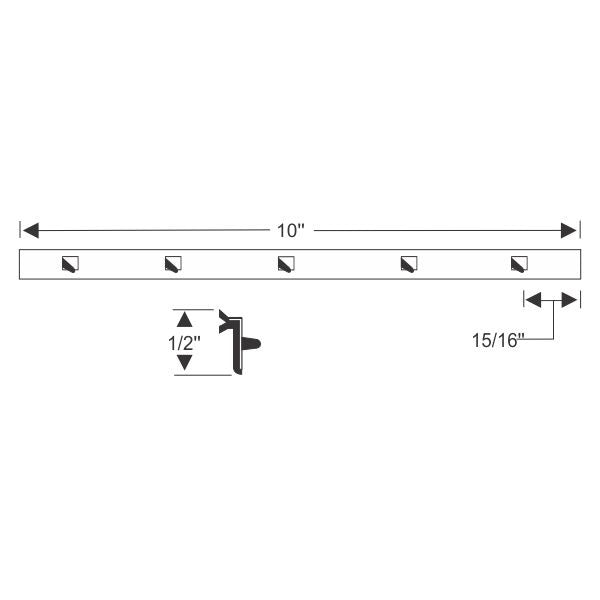 Vent Window Division Bar Weatherstrips