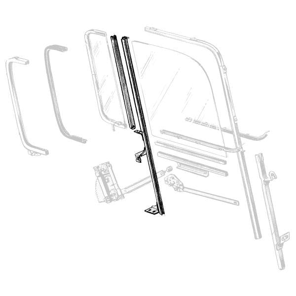 Vent Window Division Bar Assembly - Right