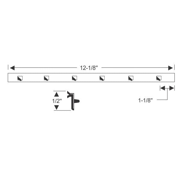 Vent Division Bar Weatherstrip