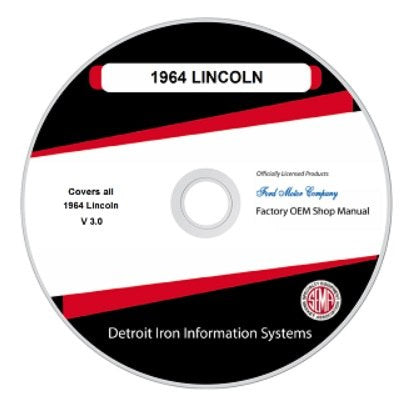 1964 Lincoln Factory Shop Manual, CD
