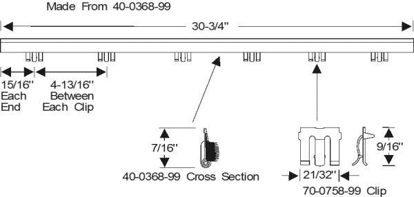 Beltline weatherstrip