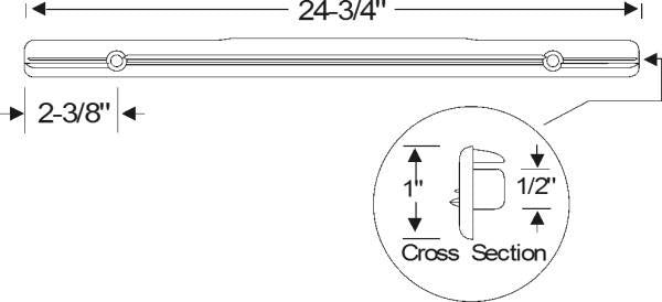 Rear door vent weatherstrip