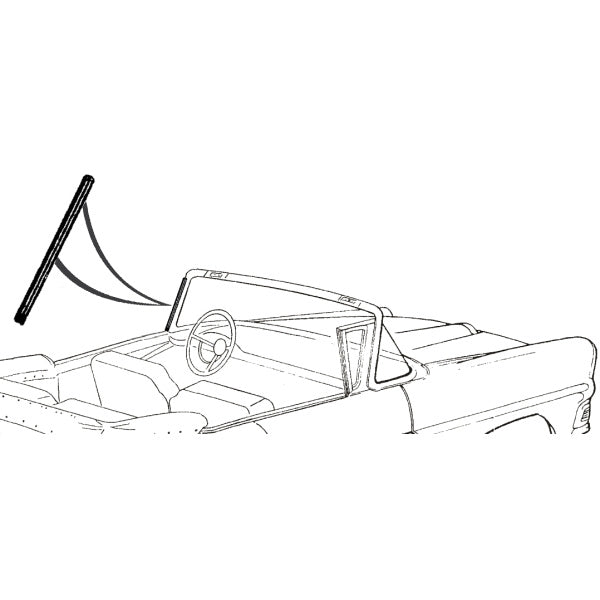 Convertible A-Pillar Post Weatherstrips