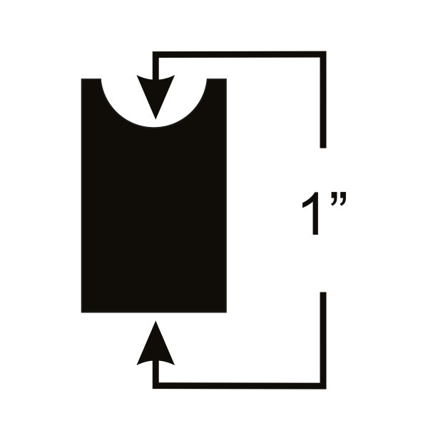 1.000 Thick 5 inch Spring Rubber FLAT on one side