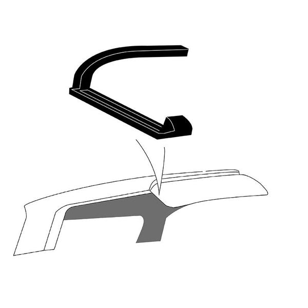 Retractable Hardtop Front Panel Rear Weatherstrip