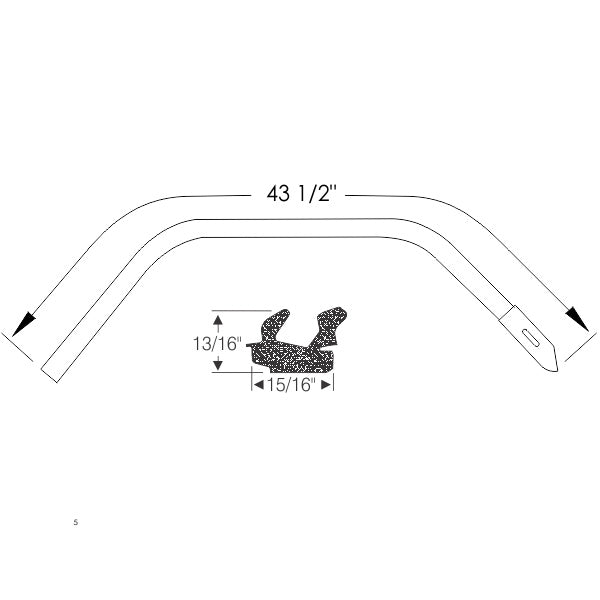 Hardtop Roof Rail Weatherstrip