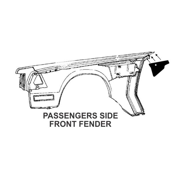 Firewall To Hood Weatherstrip Set