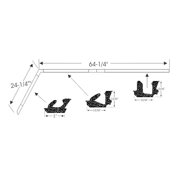Hardtop Roof Rail Weatherstrip