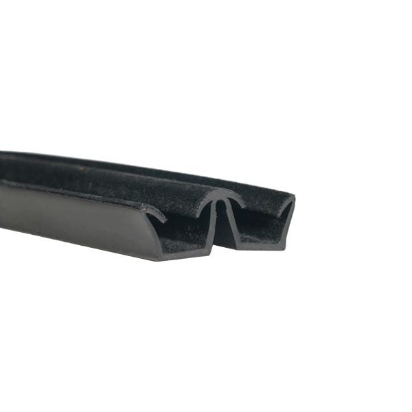 Flexible Flocked Double U-Channel 96"