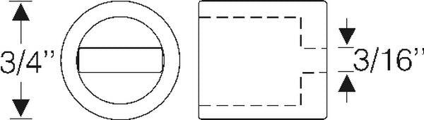 Headlight badge bar bushing