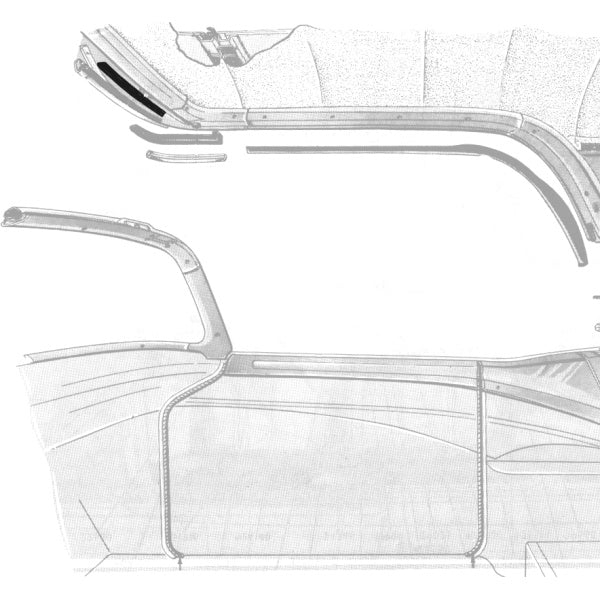 Roof Flap Bow Weatherstrip
