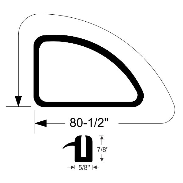 Quarter Window Weatherstrip