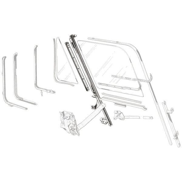 Vent Window Division Bar Assembly - Right