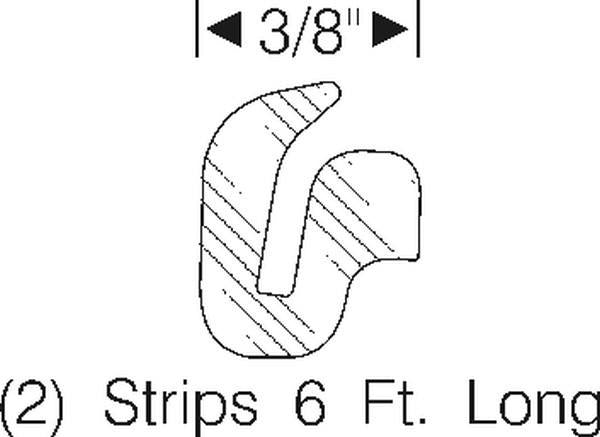 Fender Skirt Edge Weatherstrip