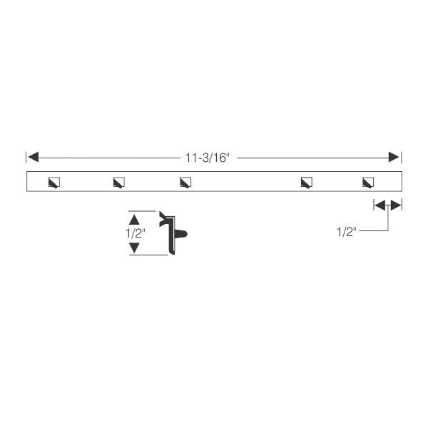 Vent division bar weatherstrip