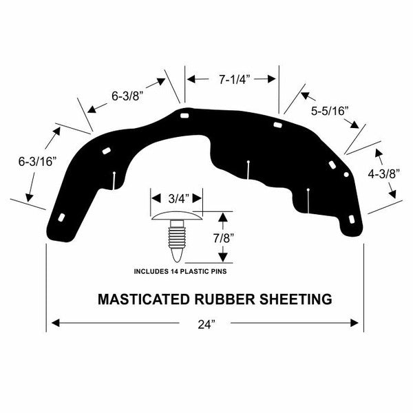 Splash Apron / A-Arm Dust Shield Fillers
